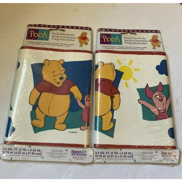 Disney Winnie the Pooh Prepasted Wallpaper Border - Picture 1 of 3